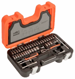 Bahco Værktøjskasse Med 1/4 -Force Butikk Bahco Vaerktoejskasse med 14 Topnoegl 1640178741 02