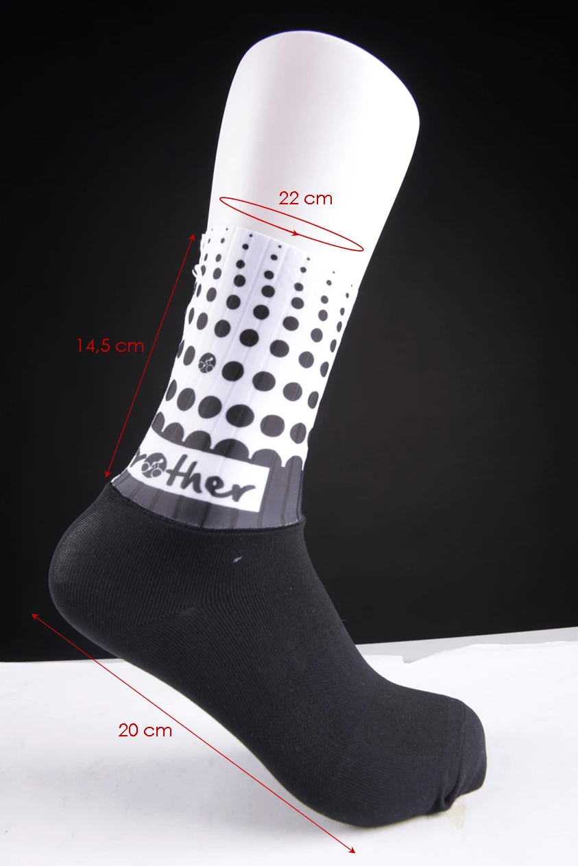 BikeBrother Team Black And White Sokker 4 BikeBrother Team Black And White Sokker - Bilde 4