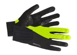 Craft All Weather Sykkelhansker Svart/Gul