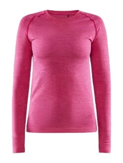 Craft Core Dry Active Dame Baselayer Med Lange Ermer Rosa