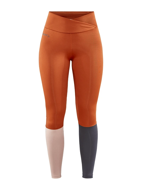 Craft Core Sence Tights Rust/Grå Dame 1 Craft Core Sence Tights Rust/Grå Dame