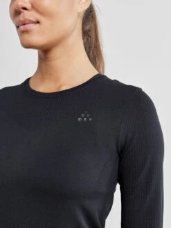 Craft Fuseknit Light RN Women Langermet Trøye Sort 8 Craft Fuseknit Light RN Women Langermet Trøye Sort -Force Butikk Craft Fuseknit Light RN Women Langaer 1583490498 03