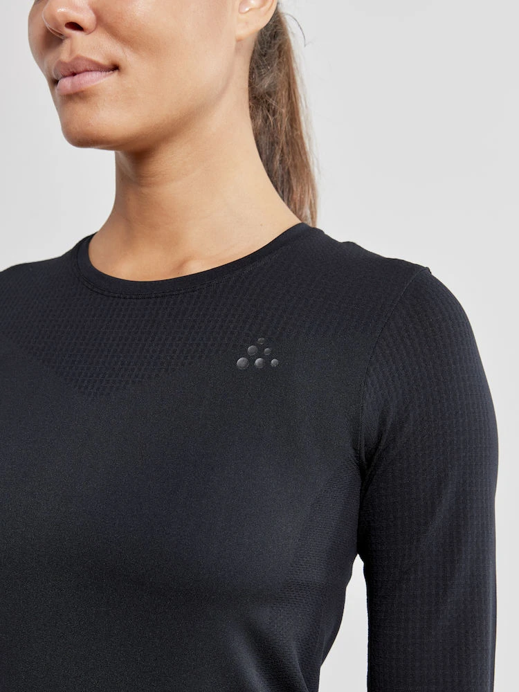 Craft Fuseknit Light RN Women Langermet Trøye Sort 4 Craft Fuseknit Light RN Women Langermet Trøye Sort - Bilde 4