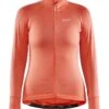 Craft Ideal Thermal Jersey Dame Oransj Med Mønster