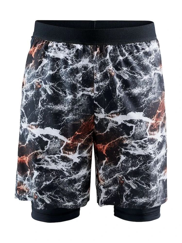 Craft Vent 2in1 Racing Shorts Svart/Oransje