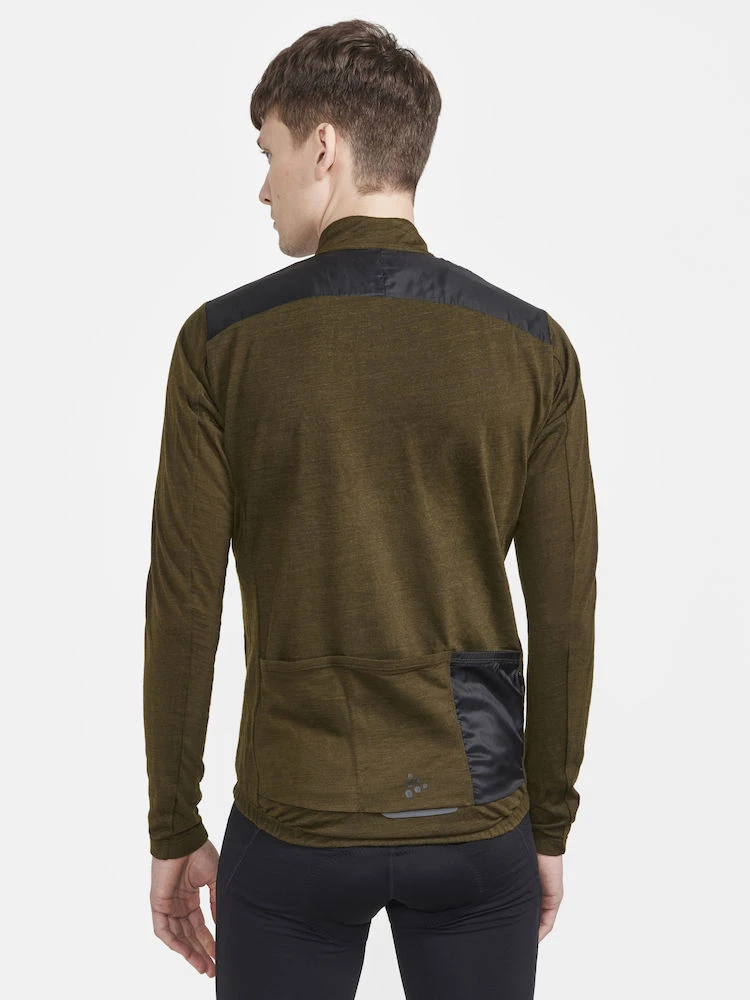 Craft Adv Bike SubZ Wool LS Jersey M Grønn 3 Craft Adv Bike SubZ Wool LS Jersey M Grønn - Bilde 3