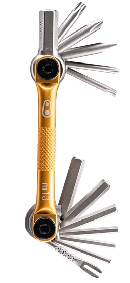 Crankbrothers M13 Multiverktøy Gull 2 Crankbrothers M13 Multiverktøy Gull - Bilde 2