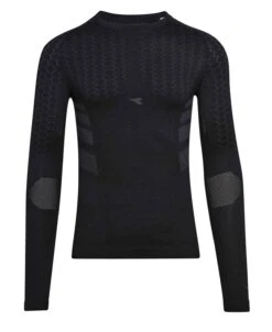 Diadora Sømløs Langermet Undertrøye Undershirt Svart