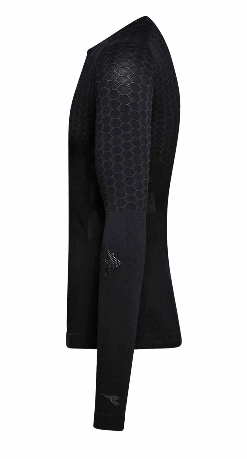 Diadora Sømløs Langermet Undertrøye Undershirt Svart 3 Diadora Sømløs Langermet Undertrøye Undershirt Svart - Bilde 3