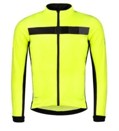 Force Frost Softshell Vinter Sykkeljakke Neon Gul / Sort