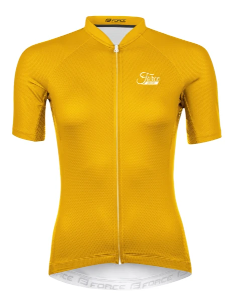 Force Pure Sykkeltrøye Gul Dame 1 Force Pure Sykkeltrøye Gul Dame