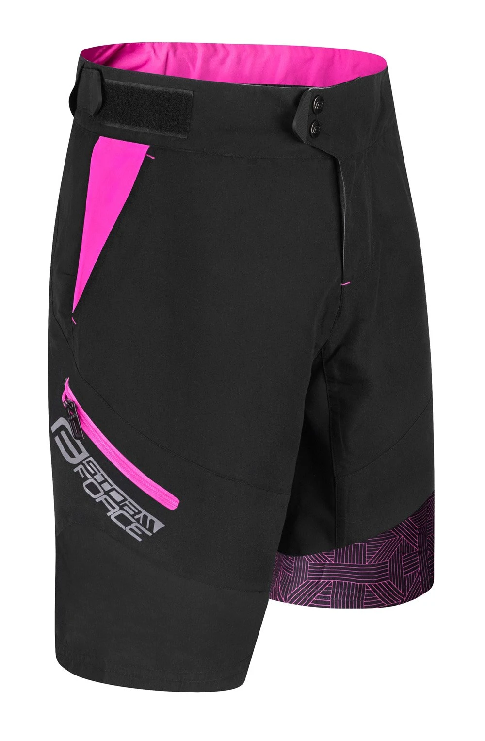 Force Storm Sykkelshorts Sort/Rosa 2 Force Storm Sykkelshorts Sort/Rosa - Bilde 2
