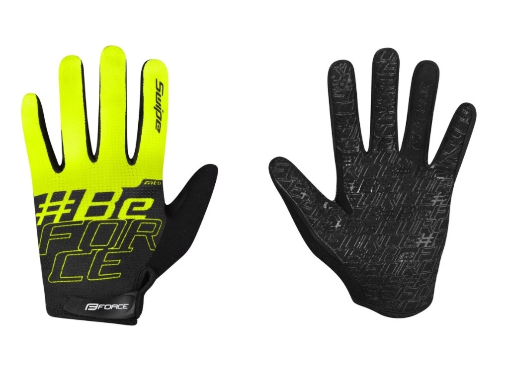 Force Swipe Junior Sommer Hansker MTB Sort/Neon 1 Force Swipe Junior Sommer Hansker MTB Sort/Neon