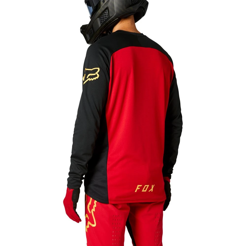 Fox Defend Langermet MTB Jersey Rød 2 Fox Defend Langermet MTB Jersey Rød - Bilde 2