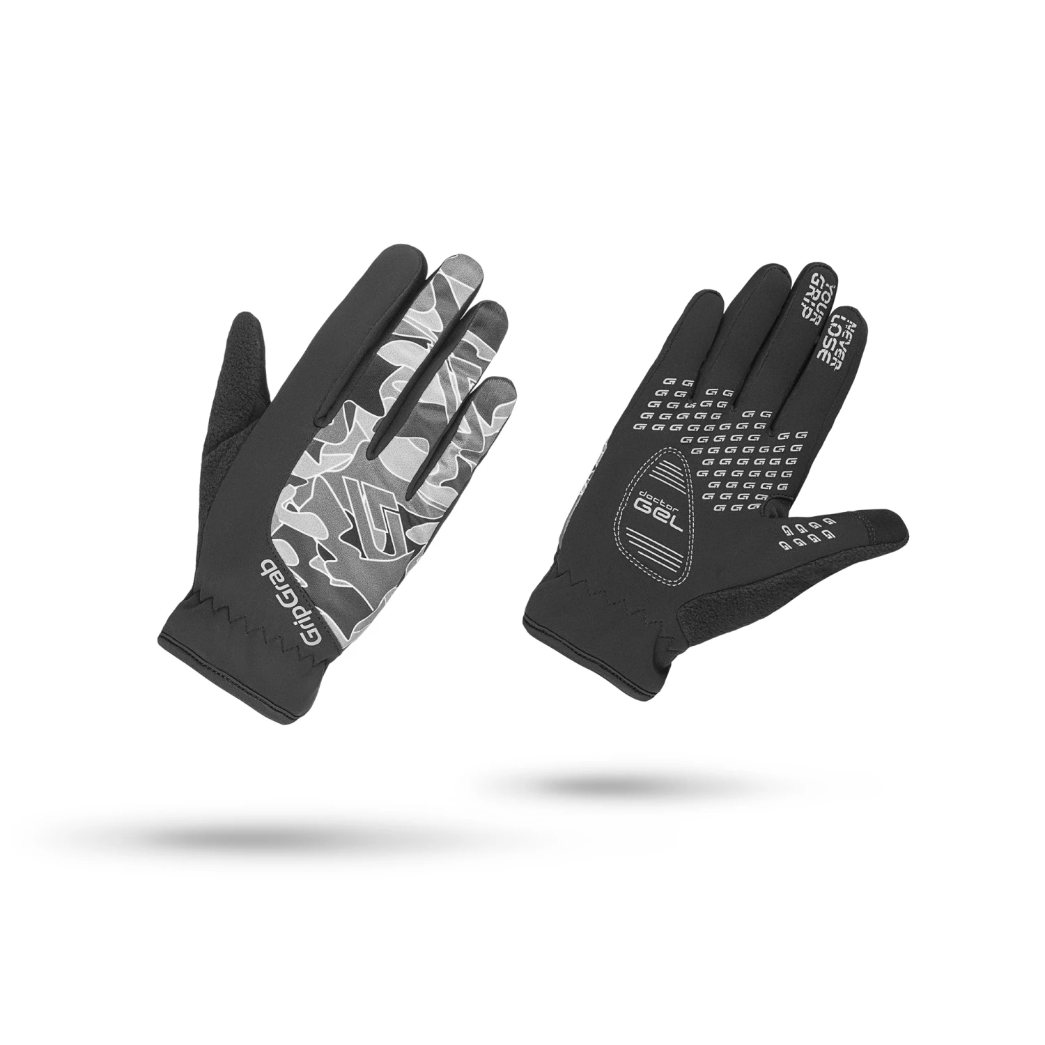 GripGrab Rebel Jr Vinterhansker Sort/Grå Camo 1 GripGrab Rebel Jr Vinterhansker Sort/Grå Camo