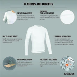 GripGrab Ride Thermal Base Layer Hvit -Force Butikk GripGrab Ride Thermal Base Layer Hvi 1634734611 02