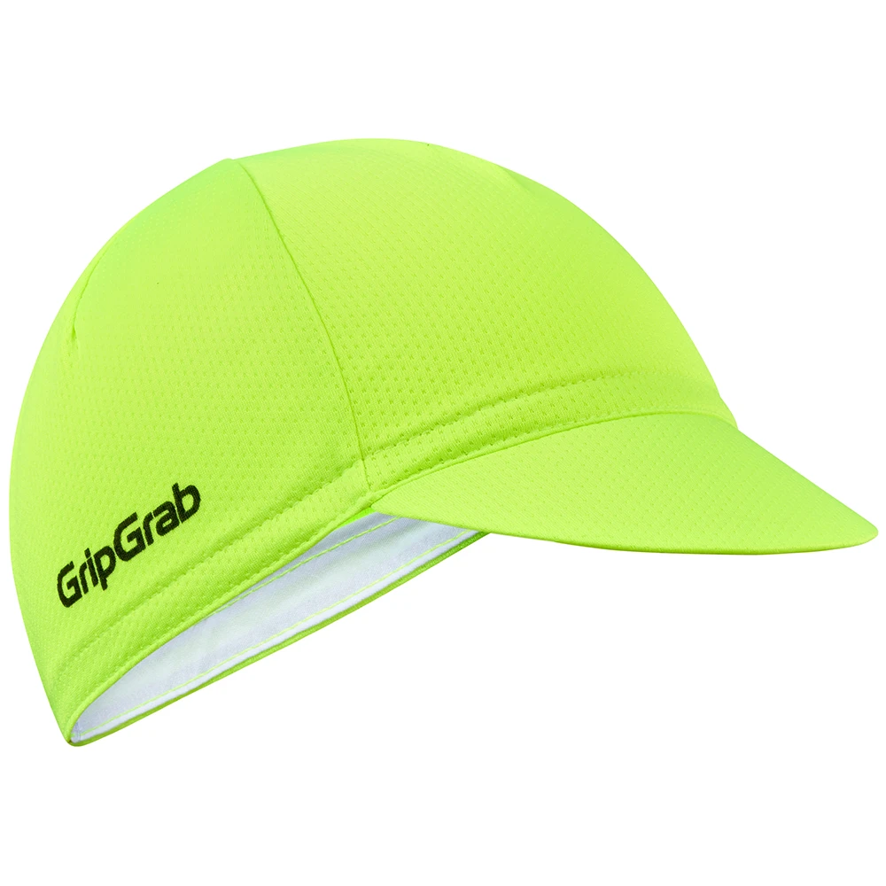 GripGrab Sommersykkelcap Gul Hivis 1 GripGrab Sommersykkelcap Gul Hivis