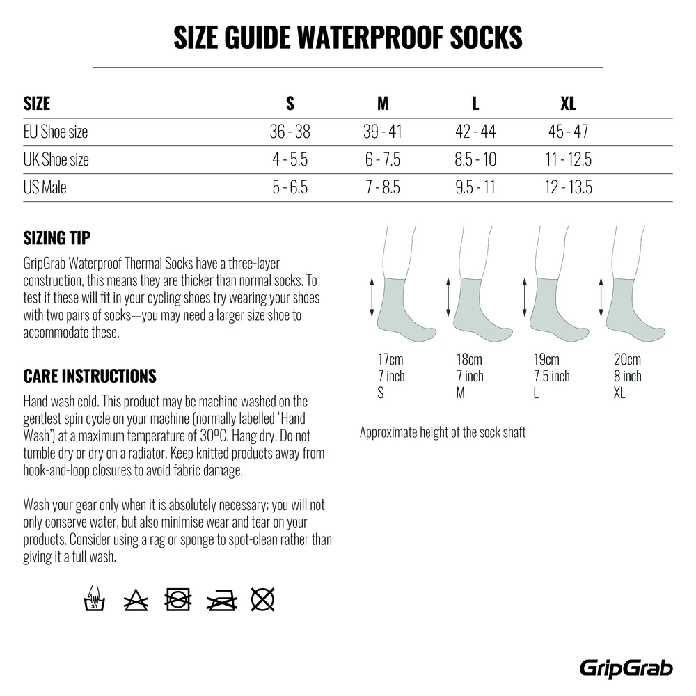 GripGrab Vanntett Merino Vintersokk Sort 6 GripGrab Vanntett Merino Vintersokk Sort - Bilde 6