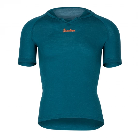 Isadore 100% Merino SS Baselayer Atlantic Blue 1 Isadore 100% Merino SS Baselayer Atlantic Blue