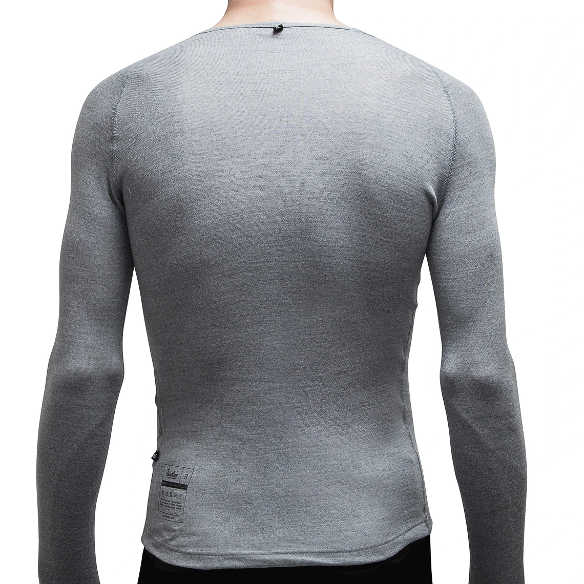 Isadore 100% Merino LS Baselayer Grå 2 Isadore 100% Merino LS Baselayer Grå - Bilde 2