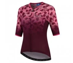 Rogelli Animal Jersey Dame Bordeaux/Rosa
