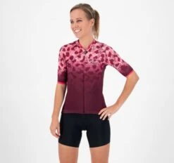 Rogelli Animal Jersey Dame Bordeaux/Rosa -Force Butikk Rogelli Animal Jersey til Kvinder 1614855765 02