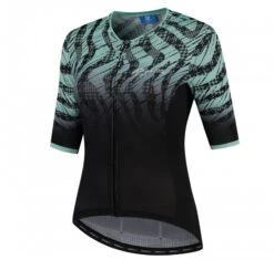 Rogelli Animal Jersey Dame - Sort/Turkis