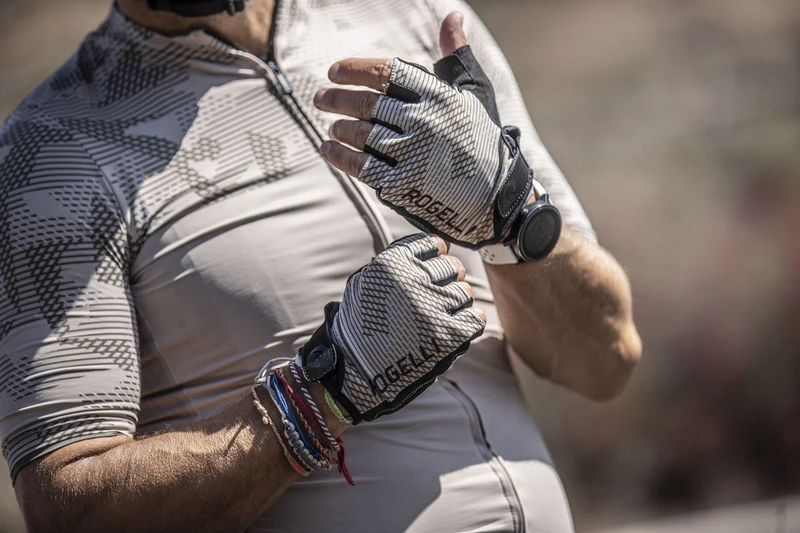 Rogelli Camo Sykkelhansker Med Innlegg - Grå 3 Rogelli Camo Sykkelhansker Med Innlegg - Grå - Bilde 3