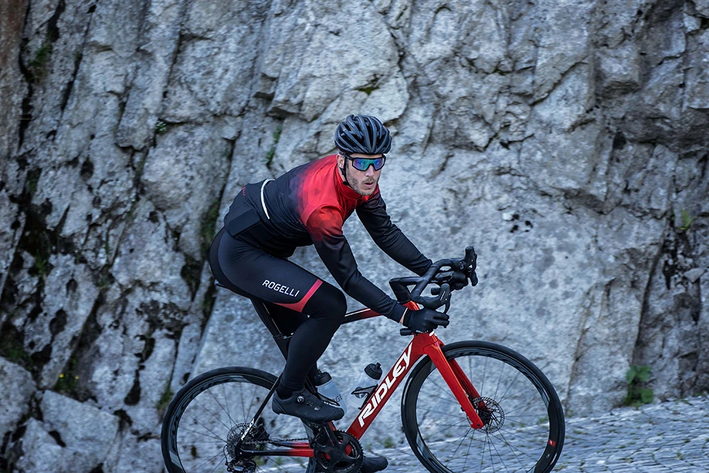 Rogelli Collant Fuse II Bibtights Svart/Rød 6 Rogelli Collant Fuse II Bibtights Svart/Rød - Bilde 6