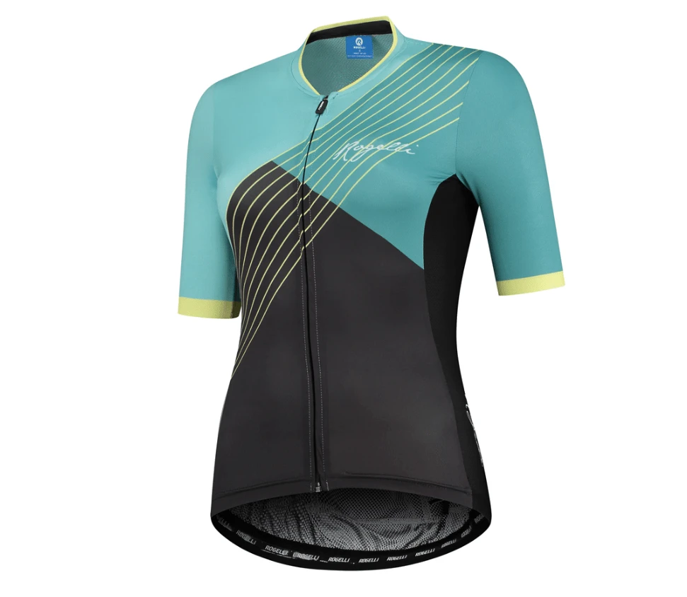 Rogelli Divine Sykkeltrøye - Grå / Turkis 1 Rogelli Divine Sykkeltrøye - Grå / Turkis