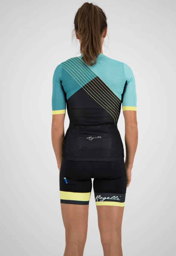 Rogelli Divine Sykkeltrøye - Grå / Turkis 4 Rogelli Divine Sykkeltrøye - Grå / Turkis - Bilde 4