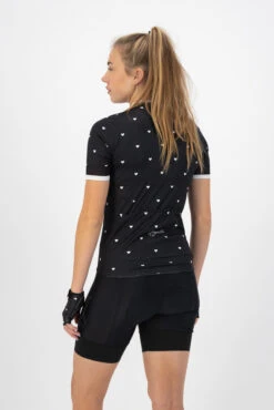 Rogelli Hearts Kortermet Trøyer Til Kvinner Svart / Hvit -Force Butikk Rogelli Hearts Kortaermet Jersey til 1645442237 03