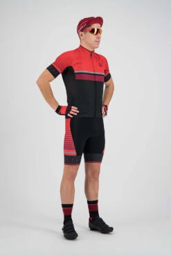 Rogelli Hero Bibshorts Med Innlegg Svart/Rød -Force Butikk Rogelli Hero Bibshorts med Indlaeg So 1647266437 02
