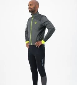 Rogelli Hi-Vis Vinterjakke - Grå/Neon/Refleks -Force Butikk Rogelli Hi Vis Vinterjakke GraaNeo 1631605901 02