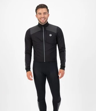 Rogelli Hi-Vis Vinterjakke - Sort/Refleks 3 Rogelli Hi-Vis Vinterjakke - Sort/Refleks - Bilde 3