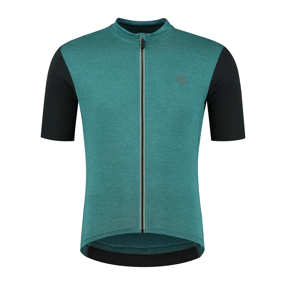Rogelli Melange Sykkeltrøye - Turkis/Svart 1 Rogelli Melange Sykkeltrøye - Turkis/Svart