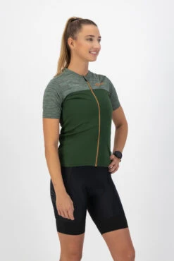 Rogelli Melange Kortermet Jersey Til Kvinner Grønn -Force Butikk Rogelli Melange Kortaermet Jersey til 1645446576 02