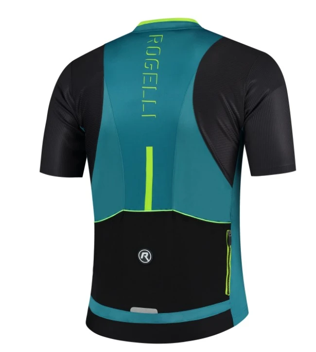 Rogelli Minimal Jersey Blå/Sort/Grønn 2 Rogelli Minimal Jersey Blå/Sort/Grønn - Bilde 2