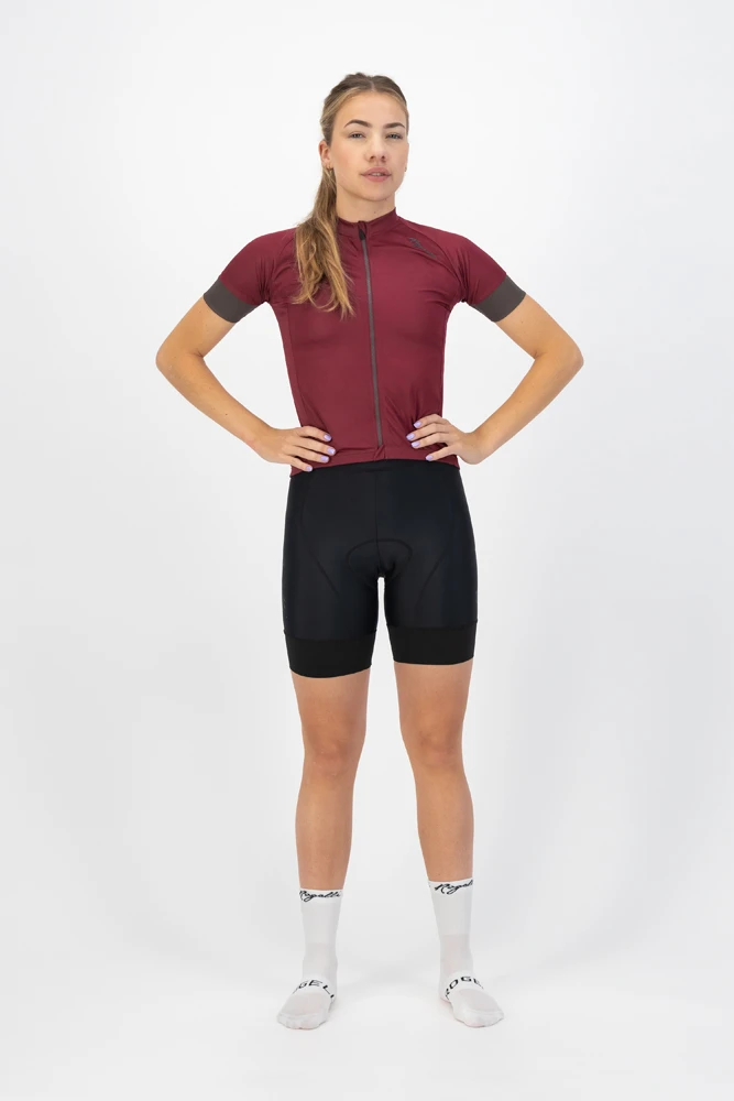 Rogelli Modesta Kortermet Trøye Til Kvinner Burgunderrød 3 Rogelli Modesta Kortermet Trøye Til Kvinner Burgunderrød - Bilde 3