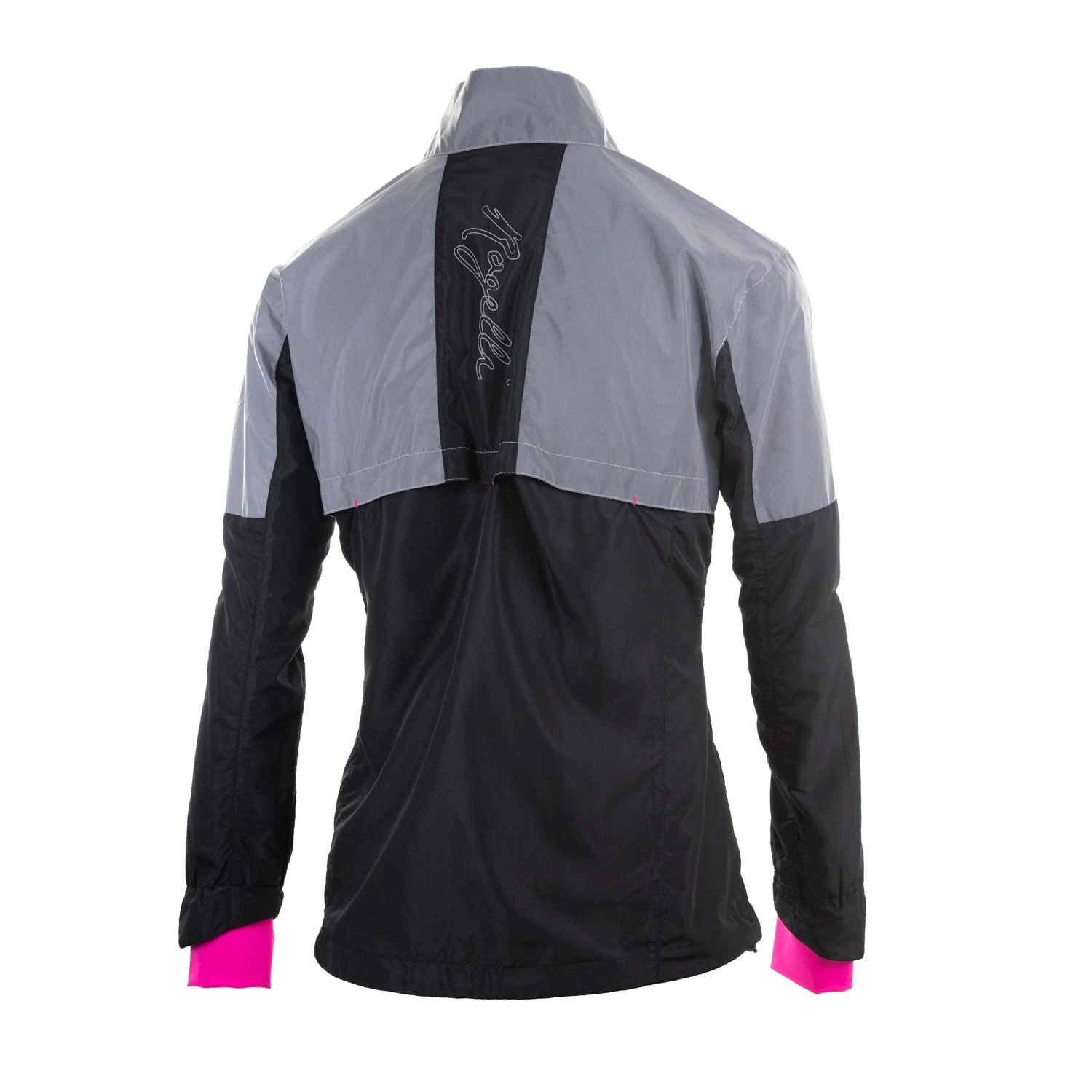 Rogelli Refleks Jakke Sort/Rosa 2 Rogelli Refleks Jakke Sort/Rosa - Bilde 2