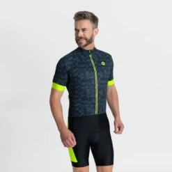 Rogelli Rubik Sykkeltrøye Blå/neon -Force Butikk Rogelli Rubik Cykeltroeje BlaaNeon 1678642566 03