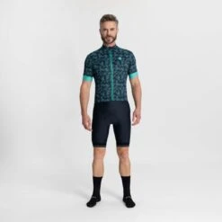 Rogelli Rubik Sykkeltrøye Grå/turkis -Force Butikk Rogelli Rubik Cykeltroeje GraaTurkis 1678642779 02