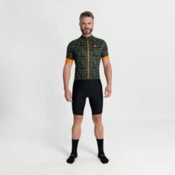 Rogelli Rubik Sykkeltrøye Grønn/oransje 8 Rogelli Rubik Sykkeltrøye Grønn/oransje -Force Butikk Rogelli Rubik Cykeltroeje GroenOrange 1678642269 02