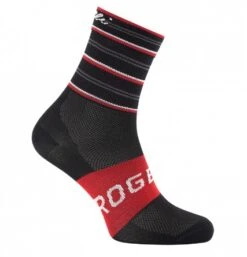 Rogelli Stripe Sykkelsokker Dame - Sort/Rød