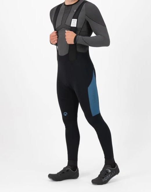 Rogelli Tyro Bibtight - Sort/Blå 3 Rogelli Tyro Bibtight - Sort/Blå - Bilde 3