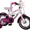 Volare Heart Cruiser Jentesykkel 12" Hvit/rosa