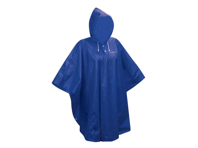 Force Regn Poncho Blå 160-200 Cm 1 Force Regn Poncho Blå 160-200 Cm